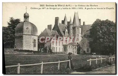 Cartes postales environs de Vitre Le Chateau des Rochers