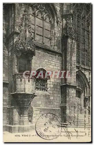 Cartes postales Vitre Chaire exterieure de l eglise Notre Dame