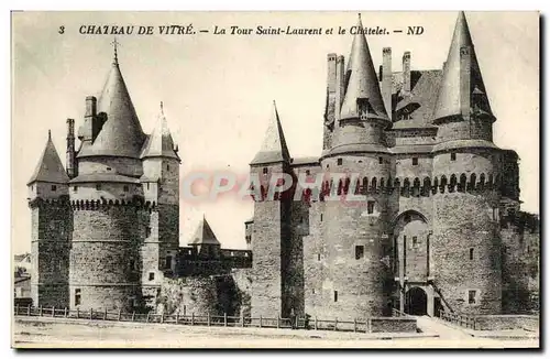 Ansichtskarte AK Vitre Chateau De La Tour Saint Laurent et le Chatelet