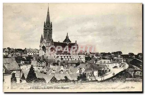 Ansichtskarte AK Vitre L Eglise Saint Martin