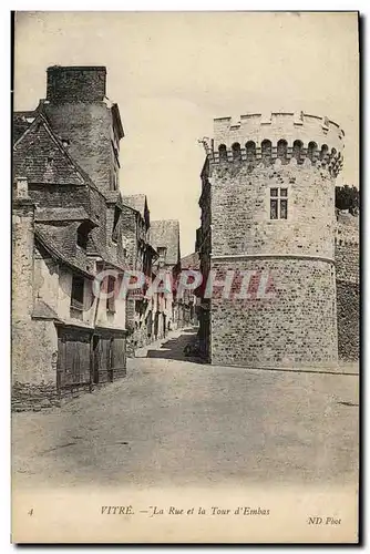 Cartes postales Vitre La Rue et la Tour d Embas