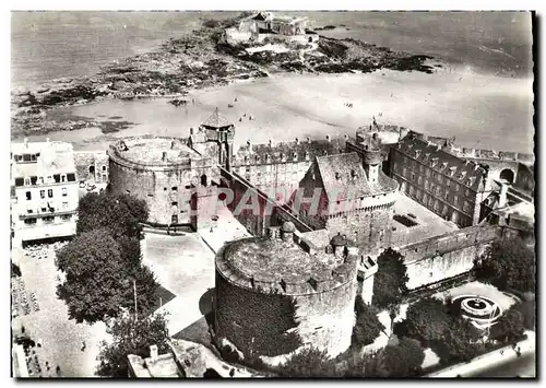 Moderne Karte Saint Malo Le chateau et la place Chateaubriand