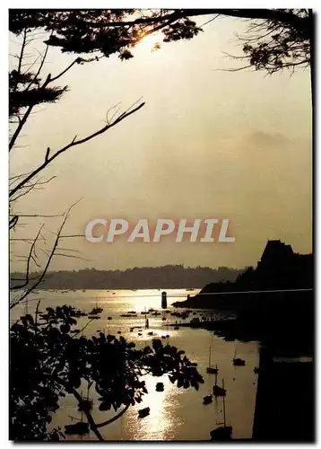 Moderne Karte Saint Malo Coucher de Solell Sur l anse Solidor a St Servan vu du parc des Corbieres