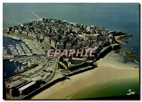 Cartes postales moderne Saint Malo Vue Generale le Bassin et le Chateau