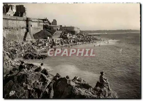 Cartes postales moderne Saint Malo Le Plage de Bonsecours