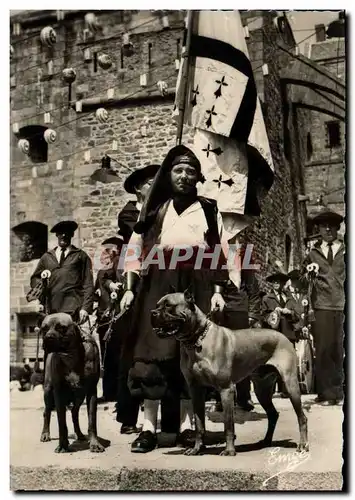 Moderne Karte Saint Malo Groupe folklorique Quic en GRoigne Les dogues de Saint Malo Chiens