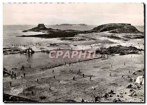 Cartes postales moderne St Malo Vue de la Plage Bonsecours