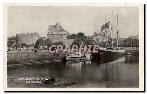 Moderne Karte St Malo Les Bassins Bateaux