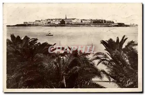 Moderne Karte St Malo Vu de la Palmeraie de Dinard