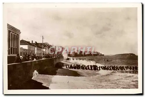 Cartes postales St Malo Le Sillon Par Gros Temps