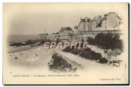 Ansichtskarte AK St Malo Les Remparts Partie occidentale