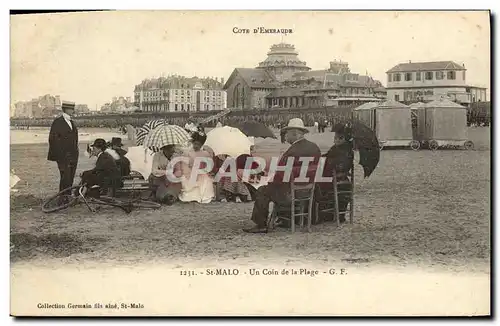 Ansichtskarte AK Saint Malo Un Coin de la Plage