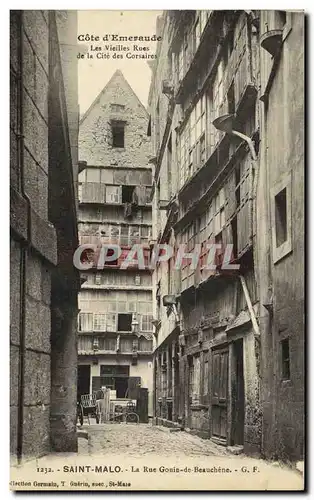 Cartes postales Saint Malo La rue Gouin de Beauchene