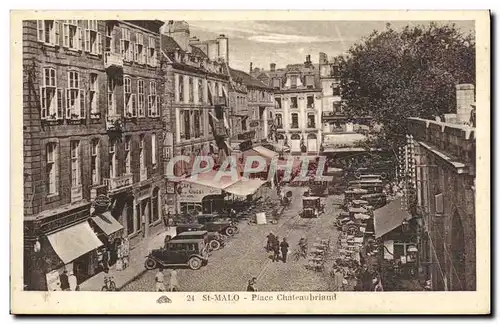 Cartes postales Saint Malo Place Chateaubriand