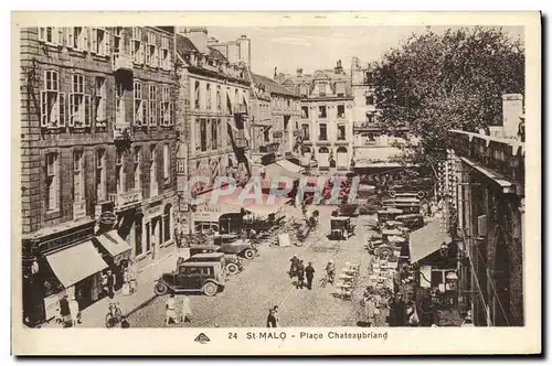 Cartes postales Saint Malo Place Chateaubriand