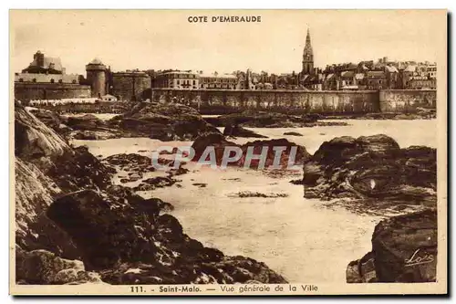 Cartes postales Saint Malo Vue Generale de La Ville