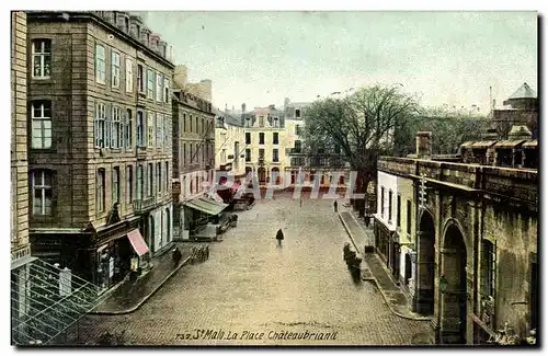 Cartes postales St Malo Place Chateaubriand