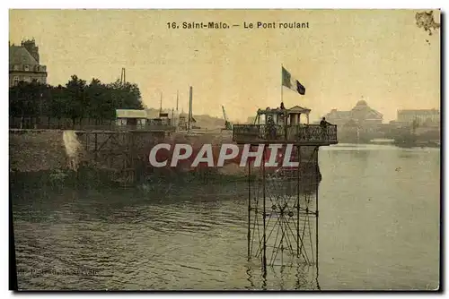 Ansichtskarte AK St Malo Le Pont Roulant