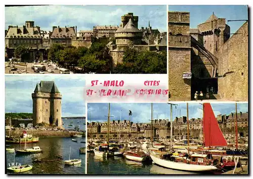 Cartes postales moderne Saint Malo St Servan cite corsaire Le chateau et porte St Vincent Quic en Broigne