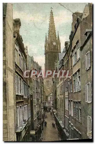 Cartes postales Saint Malo La grande rue