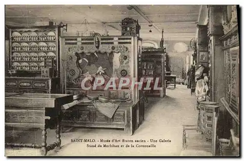 Cartes postales Saint Malo Musee d art breton ancien Une galerie Stand du Morbihan et de la Cornouaille