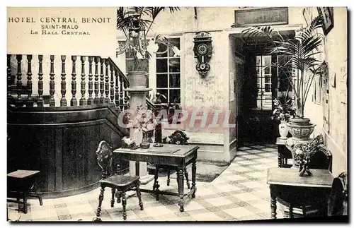 Cartes postales Saint Malo Le Hall Central Hotel Central Benoit