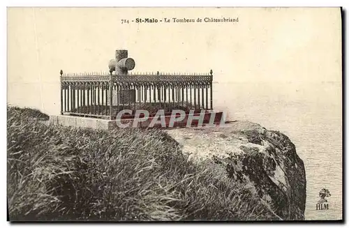 Cartes postales Saint Malo Le Tombeau de Chateaubriand