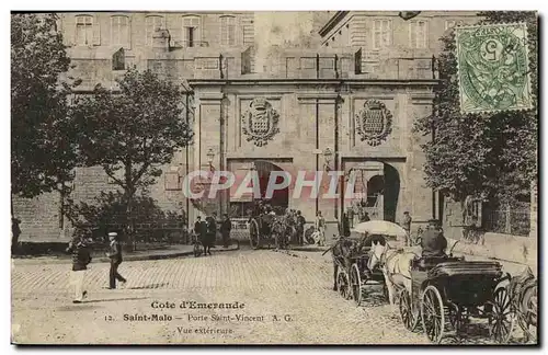 Ansichtskarte AK St Malo Porte Saint Vincent Vue exterieure