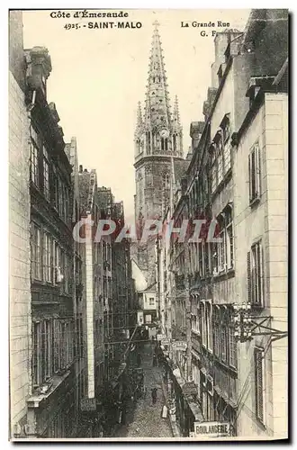 Ansichtskarte AK St Malo La Grande Rue