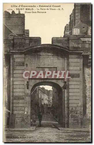 Ansichtskarte AK St Malo La Porte de Dinan