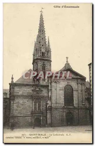 Ansichtskarte AK St Malo La Cathedrale