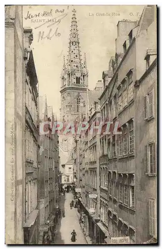 Ansichtskarte AK St Malo La grande rue