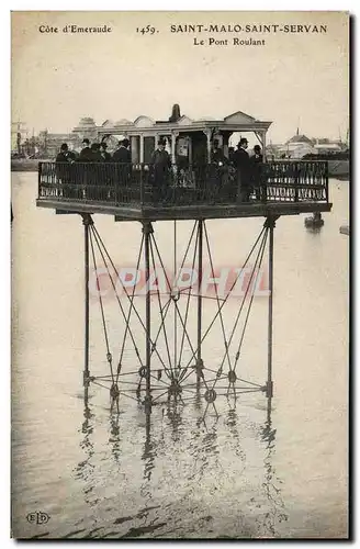 Cartes postales St Malo Le pont roulant