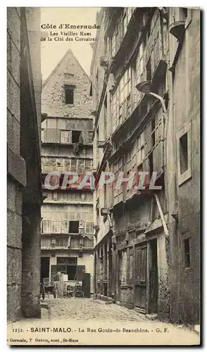 Cartes postales St Malo La Rue Gouin de Beauchene