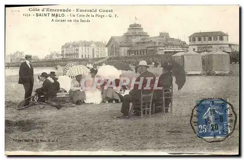 Ansichtskarte AK Saint Malo Un Coin de la Plage