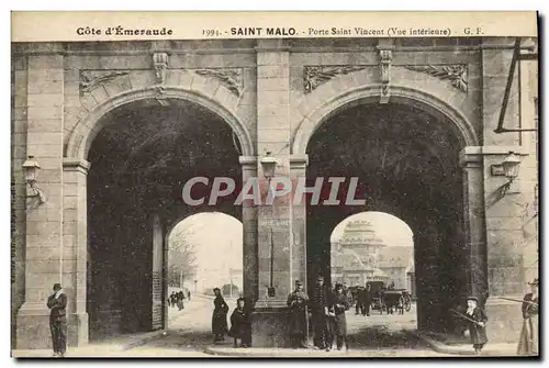 Cartes postales Saint Malo Porte Saint Vincent