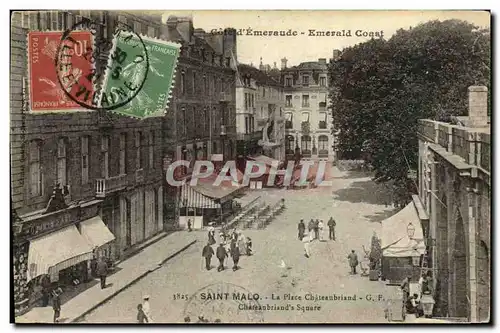 Cartes postales Saint Malo La place Chateaubriand