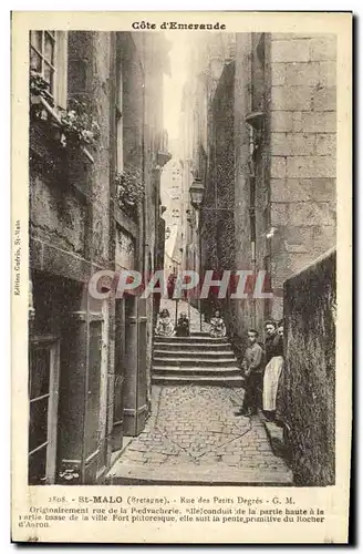 Cartes postales St Malo Rue Des Petits Degres Enfants