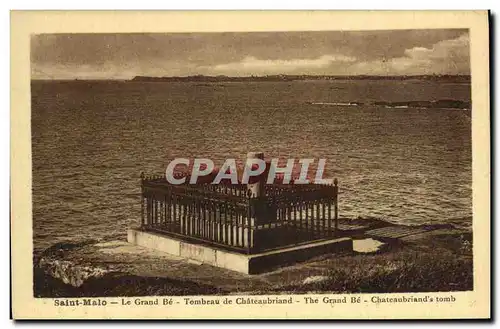 Cartes postales St Malo Le Grand Be Tombeau de Chateaubriand