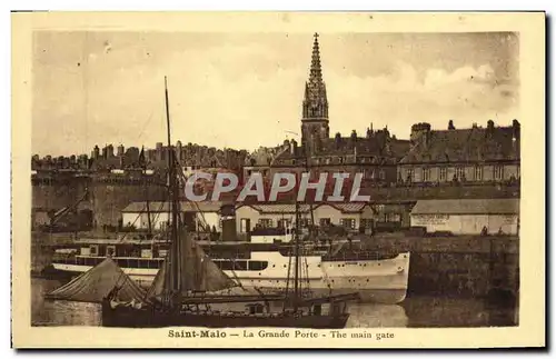 Cartes postales St Malo La Grande Porte Bateau