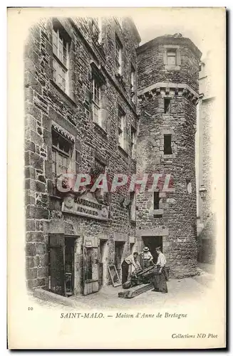 Cartes postales Saint Malo Maison d Anne de Bretagne Barbedienne Menuisier