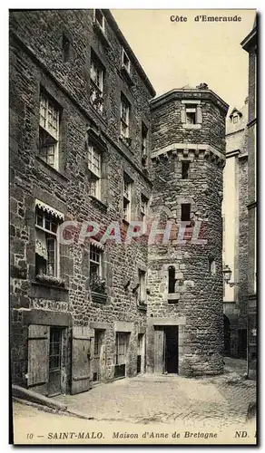 Cartes postales Saint Malo Maison d Anne de Bretagne