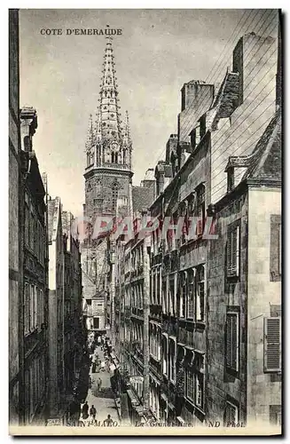 Cartes postales Saint Malo La grande rue