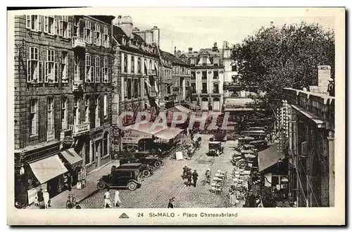 Cartes postales Saint Malo Place Chateaubriand