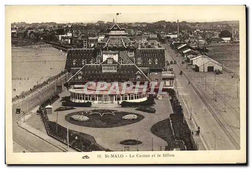 Ansichtskarte AK Saint Malo Le Casino et le Sillon