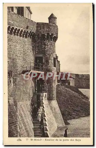 Ansichtskarte AK Saint Malo Escalier de la Porte des Beys