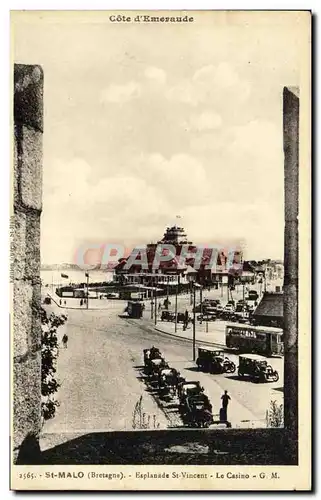 Cartes postales Saint Malo Esplanade St Vincent Le casino