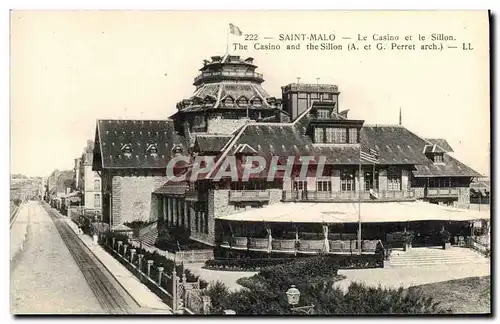 Ansichtskarte AK Saint Malo Le Casino et le Sillon