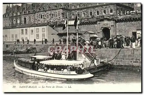 Cartes postales Saint Malo La Porte de Dinan Bateau Cote d Emeraude