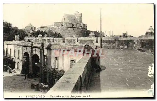 Cartes postales Saint Malo Vue Prise Sur les Remparts